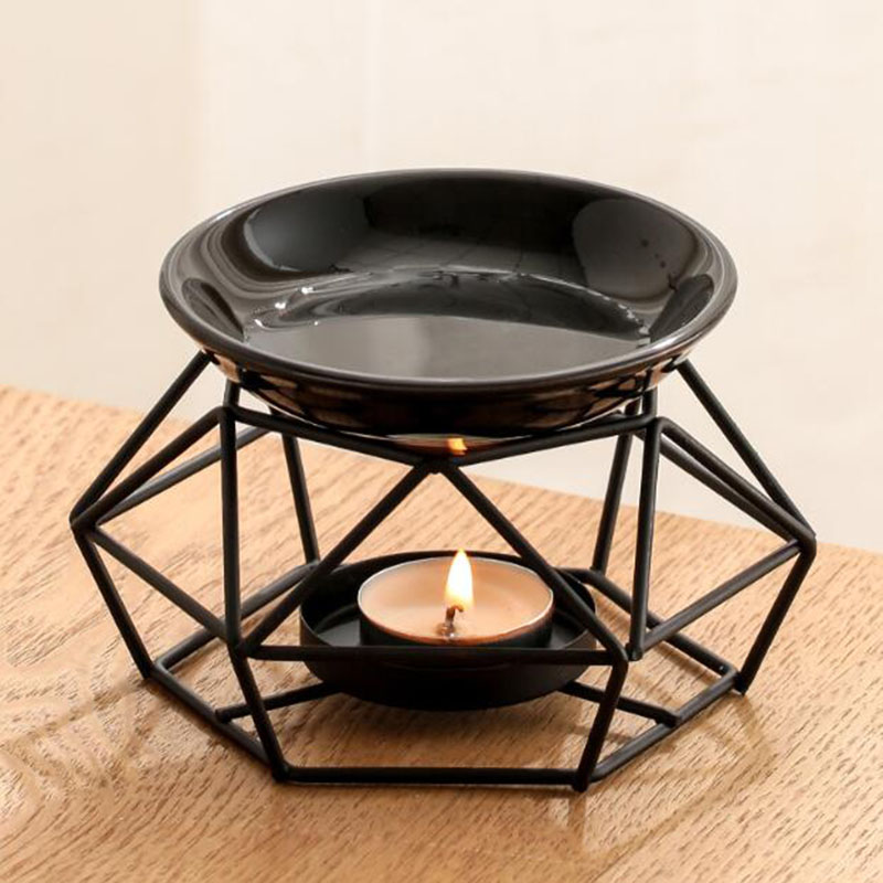Ceramic Bowl Iron Rack Black C - đánh giá và giá Home Fragrance Diffuser Oil