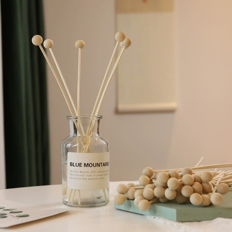 30Pcs/Lot Fireless Wood Ball A - đánh giá và giá Reed Diffuser Set