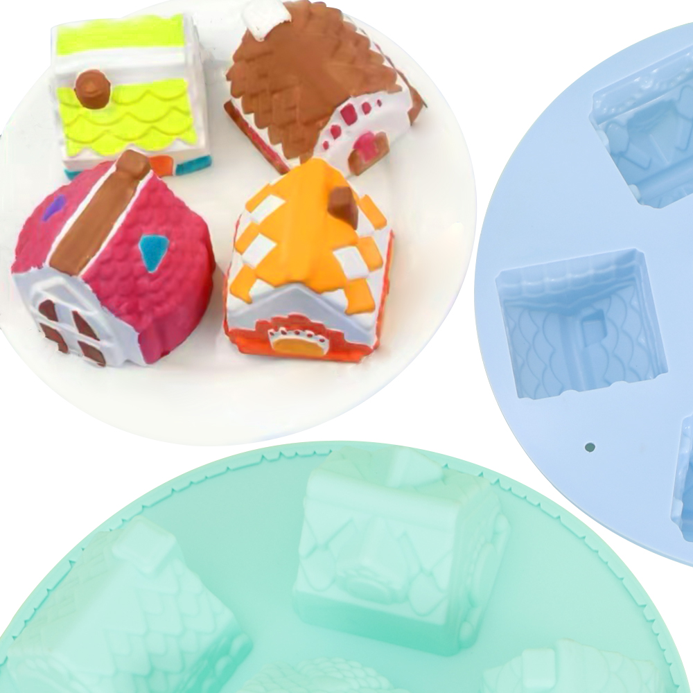 Silicone 6 Cavity Gingerbread  - đánh giá và giá Home Fragrance Gingerbread
