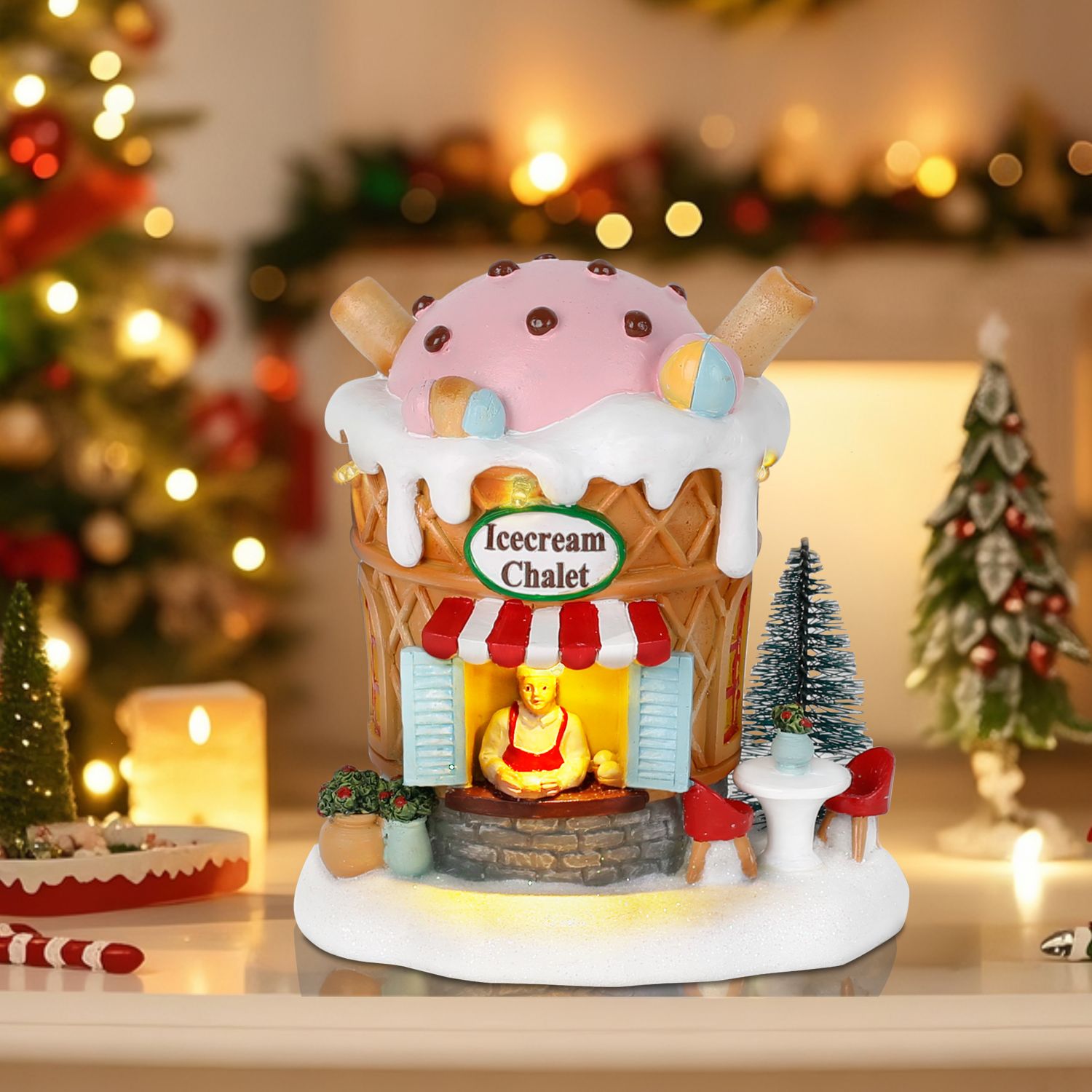 Light up Gingerbread Village H - đánh giá và giá Home Fragrance Gingerbread