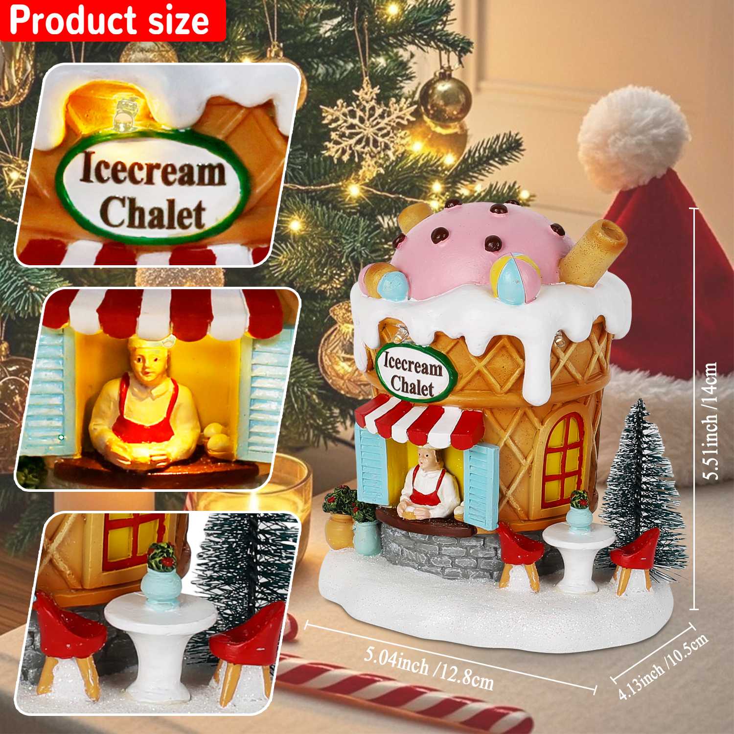 Light up Gingerbread Village H - đánh giá và giá Home Fragrance Gingerbread