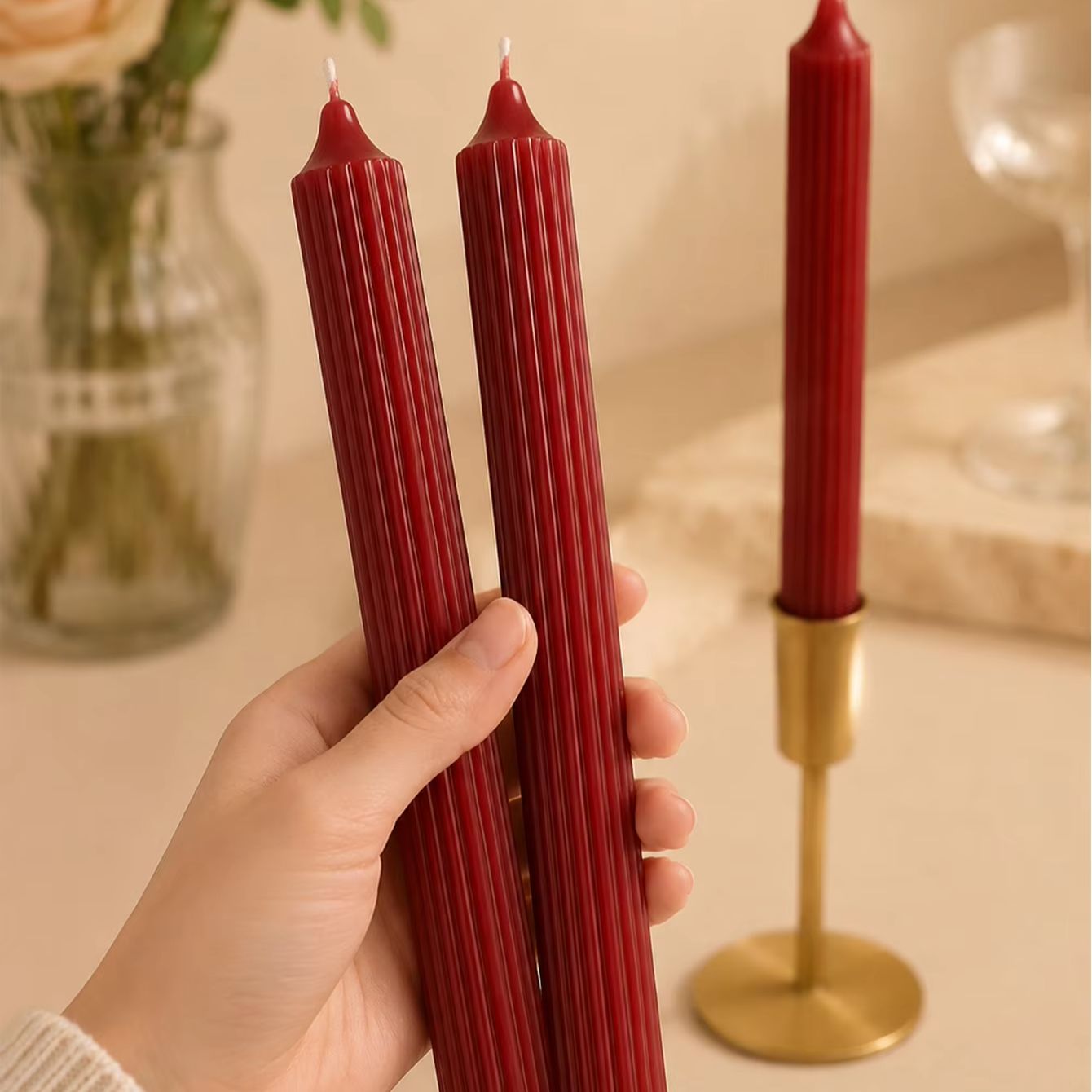 4pcs 25cm Wine Red Aromatherap - đánh giá và giá Home Fragrance No 4