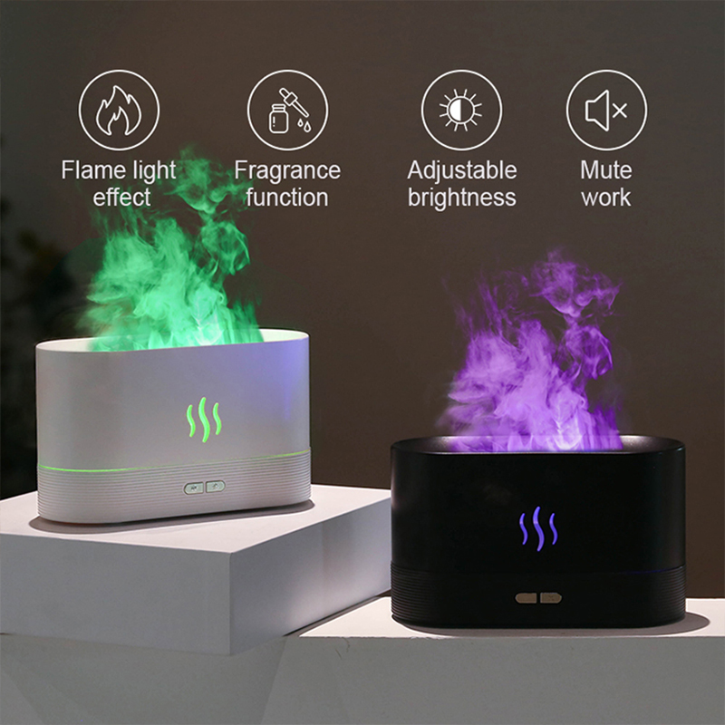 USB Desktop Flame Aroma Diffus - đánh giá và giá Home Fragrance Diffuser Oil